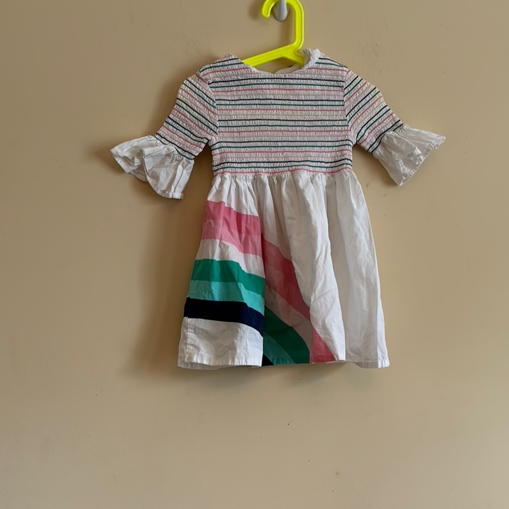 Seed Heritage Striped Multicolor Kids Dress Size 4